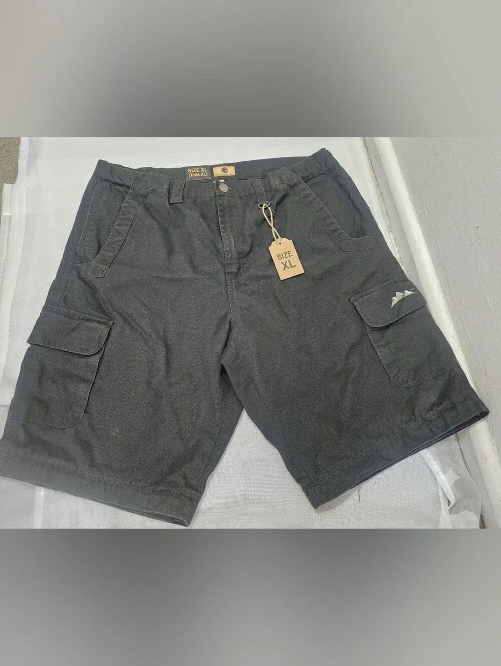 Trail Life USA Men’s Black Ripstop Cargo Shorts Pockets Size XL